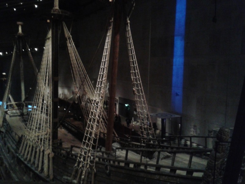 A Vasa múzeumban nehéz olyan képet készíteni, ami igazán visszaadná a lárványt.